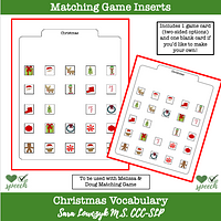 Flip-To-Win Matching Game Christmas Insert preview