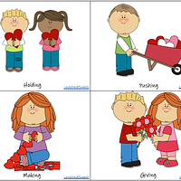 Valentine’s Day Verb Cards preview