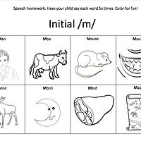 /m/ Words All Positions Coloring Pages preview