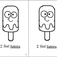Popsicle Emotions Book B&W preview