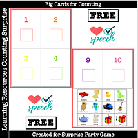 Counting Surprise Party Big Cards preview