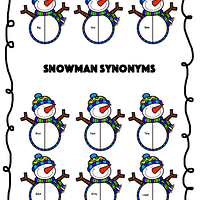 Snowman Synonyms and Antonyms preview