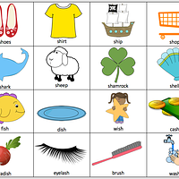 Digraph (th, Sh, Ch) Vocabulary Cards preview
