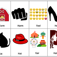 /f/ and /h/ Initial Position Minimal Pairs Cards preview