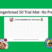 Gingerbread Men 50 Trial Mat, Coloring preview
