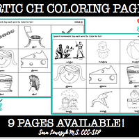 Articulation CH Coloring Sheets: All Positions preview