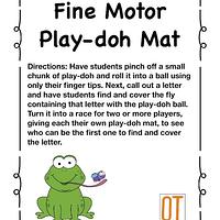 Frog Play-Doh Mat preview