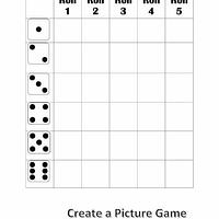 Roll a Picture Dice Game and Reinforcer preview