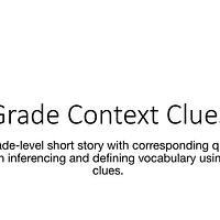 4th Grade Context Clues #1 preview