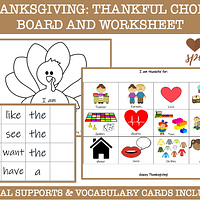 Thanksgiving Grateful Choice Board and Worksheet preview