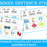 Summer Sentence Strips preview