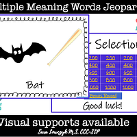 Multiple Meaning Words Jeopardy For Distance Learning preview