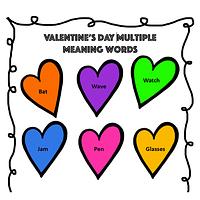 Valentine’s Day Multiple Meaning Words preview