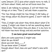 Two Things and A Question Conversational Support preview