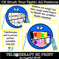 Articulation 'CH' Brush Your Teeth Activity All Positions preview
