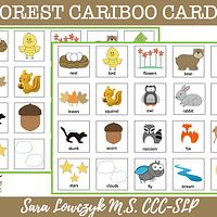 Woodland Animals/Forest Cariboo Cards preview