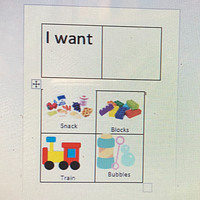 I Want (sentence Strip) With Example Photos For Requesting, Low-Tech AAC preview