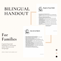 Read to Your Child : A Handout For Families With Tips On Reading to Their Child (English and Spanish Handouts) to Improve Literacy and Language preview