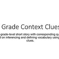 2nd Grade Context Clues #2 preview