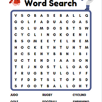 Sports Worksheets and Word Search preview