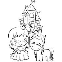 Following Directions With Visual Supports - A Princess, Unicorn and Castle Activity preview