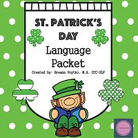 St. Patrick’s Day Language Packet preview